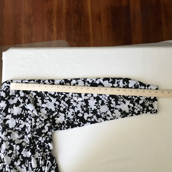 AVA & VIV Floral Tunic Blouse Split V Neck Roll Tab Sleeve Women’s Plus Size 2X - Picture 16 of 16